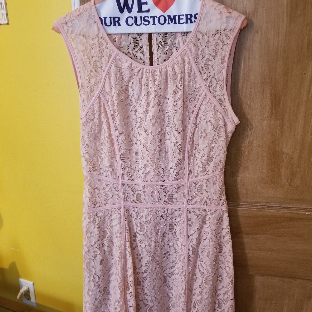Pretty pink lace dress